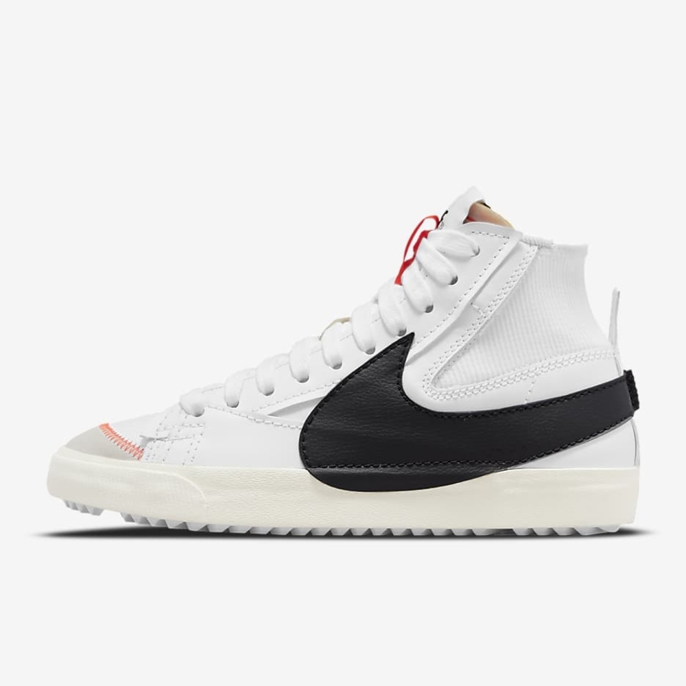 Nike White and Black High-Top Sneakers